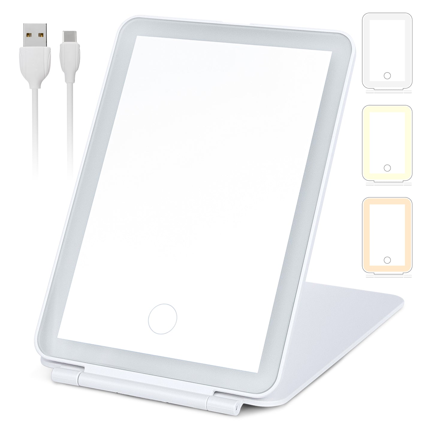 Small Foldable LED Makeup Mirror